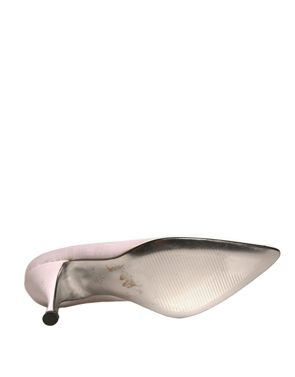 Weiß Leder High Heels Frauen Pumps Schuhe
