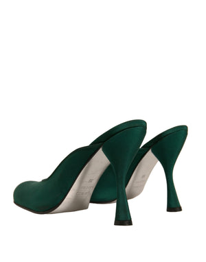 Grün Wildleder Leder High Heel Pumps Schuhe