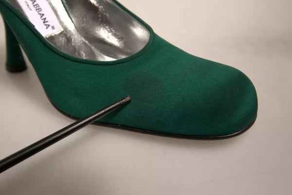 Grün Wildleder Leder High Heel Pumps Schuhe