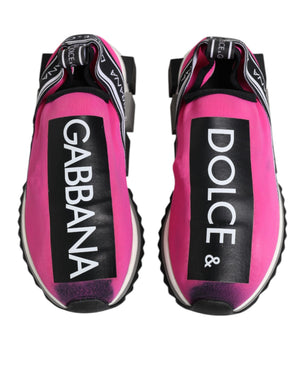 Fuchsia Weiß Slip On Sorrento Turnschuhe Schuhe