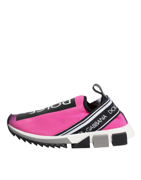 Fuchsia Weiß Slip On Sorrento Turnschuhe Schuhe