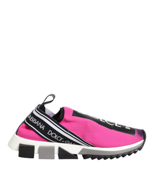 Fuchsia Weiß Slip On Sorrento Turnschuhe Schuhe