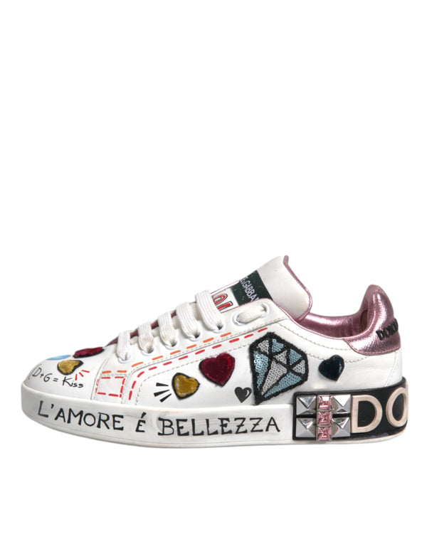 Weiß Pailletten Kristall Low Top Turnschuhe Schuhe