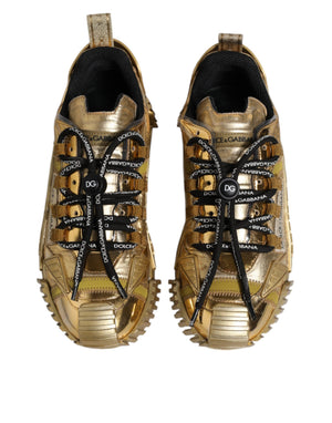 Gold Stretch Lace Up NS1 Turnschuhe Schuhe