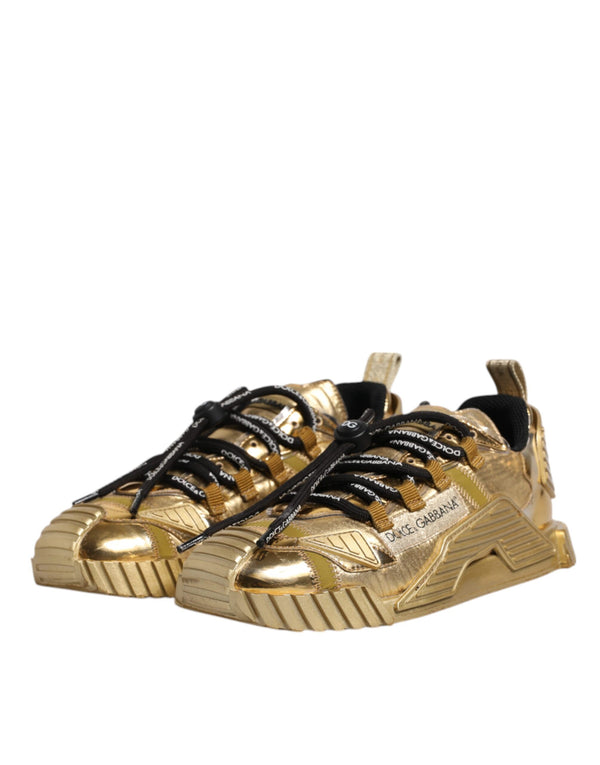 Gold Stretch Lace Up NS1 Turnschuhe Schuhe