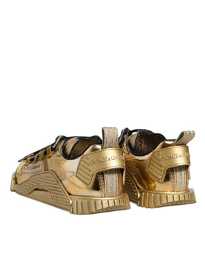 Gold Stretch Lace Up NS1 Turnschuhe Schuhe