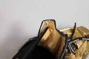 Gold Stretch Lace Up NS1 Turnschuhe Schuhe