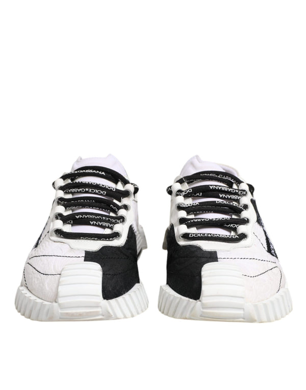Weiß Schwarz NS1 Low Top Sneakers Schuhe