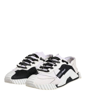 Weiß Schwarz NS1 Low Top Sneakers Schuhe