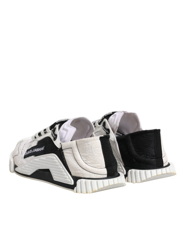 Weiß Schwarz NS1 Low Top Sneakers Schuhe