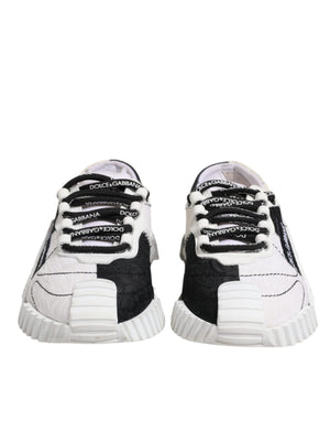 Weiß Schwarz NS1 Low Top Turnschuhe Schuhe