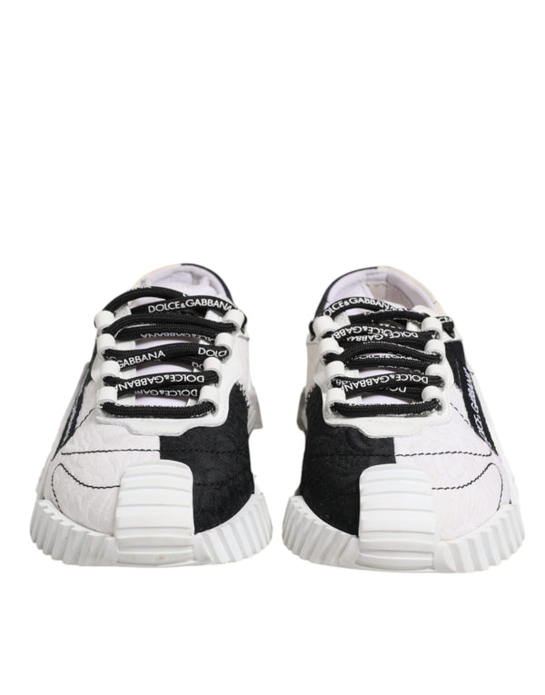 Weiß Schwarz NS1 Low Top Turnschuhe Schuhe