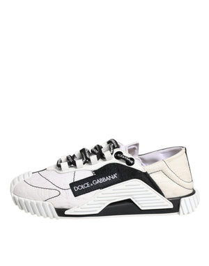 Weiß Schwarz NS1 Low Top Turnschuhe Schuhe