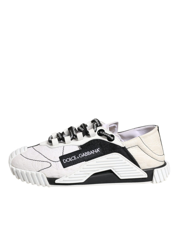 Weiß Schwarz NS1 Low Top Turnschuhe Schuhe