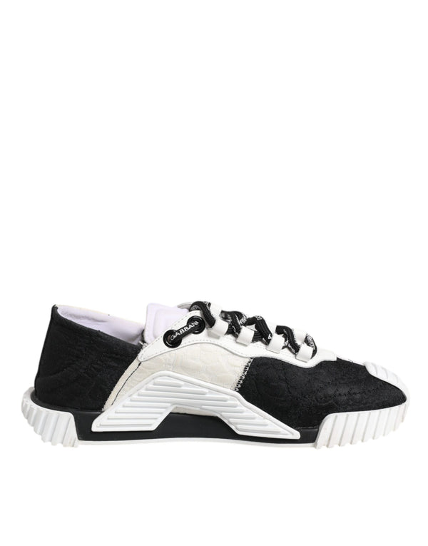 Weiß Schwarz NS1 Low Top Turnschuhe Schuhe