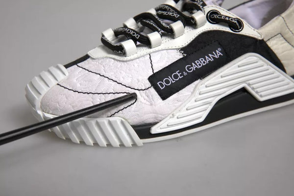 Weiß Schwarz NS1 Low Top Turnschuhe Schuhe