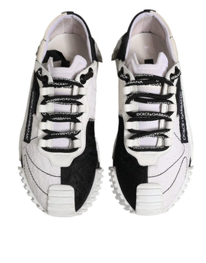 Weiß Schwarz NS1 Low Top Turnschuhe Schuhe