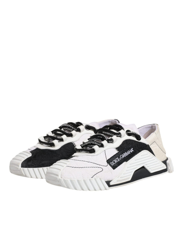 Weiß Schwarz NS1 Low Top Turnschuhe Schuhe