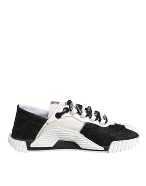 Weiß Schwarz NS1 Low Top Turnschuhe Schuhe