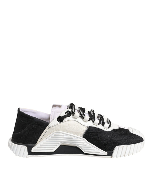 Weiß Schwarz NS1 Low Top Turnschuhe Schuhe