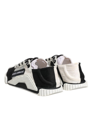 Weiß Schwarz NS1 Low Top Turnschuhe Schuhe