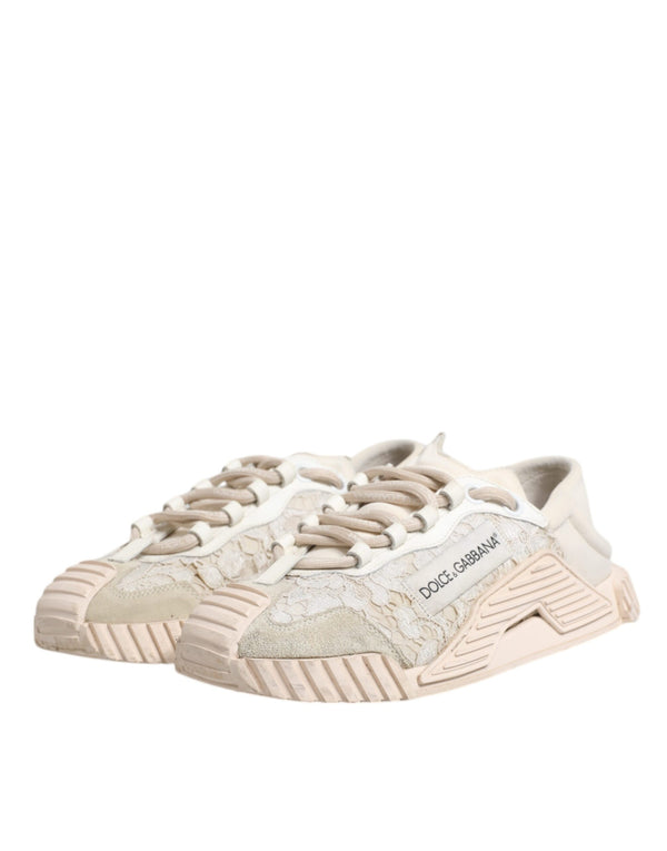 Weiß Spitze NS1 Low Top Sneaker Sportschuhe