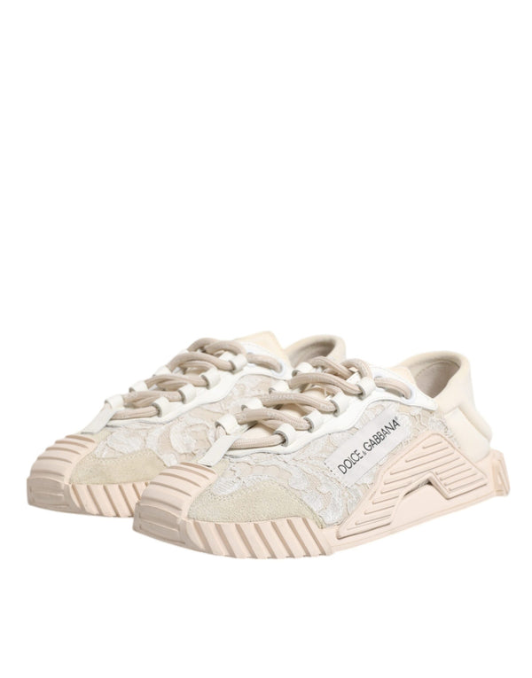 Weiß Spitze NS1 Low Top Sneaker Sportschuhe