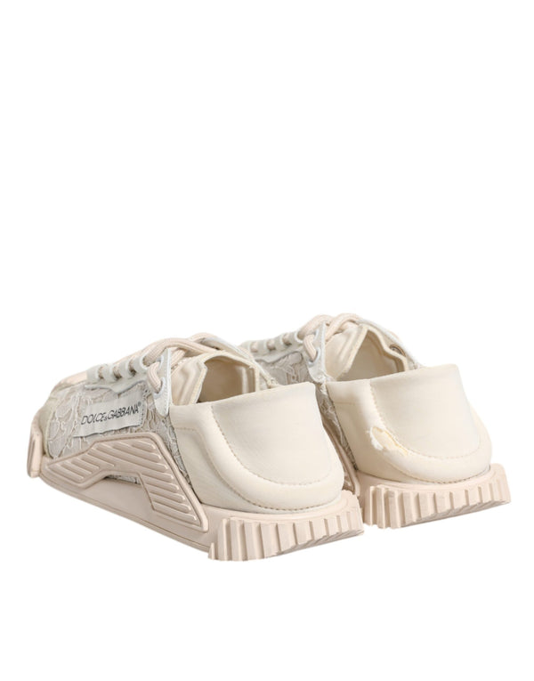 Weiß Spitze NS1 Low Top Sneaker Sportschuhe