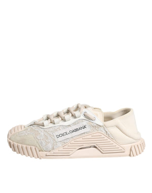 Weiß Spitze NS1 Low Top Sneaker Sportschuhe