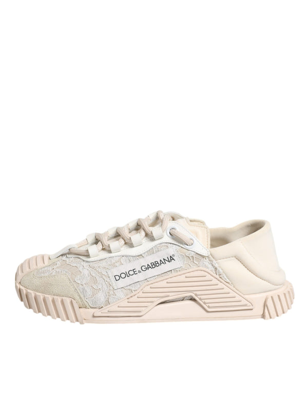 Weiß Spitze NS1 Low Top Sneaker Sportschuhe