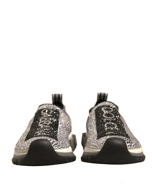 Silber Strass Sorrento Turnschuhe Schuhe