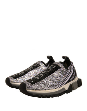 Silber Strass Sorrento Turnschuhe Schuhe