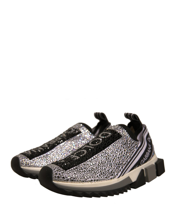 Silber Strass Sorrento Turnschuhe Schuhe
