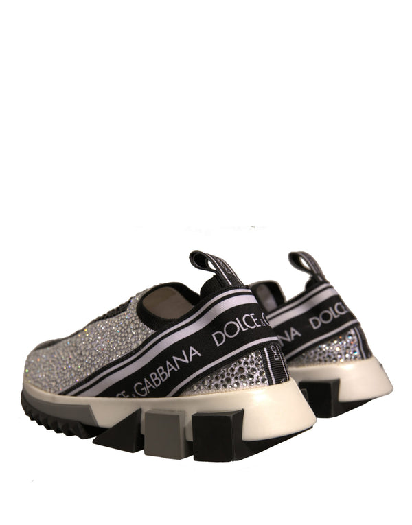 Silber Strass Sorrento Turnschuhe Schuhe