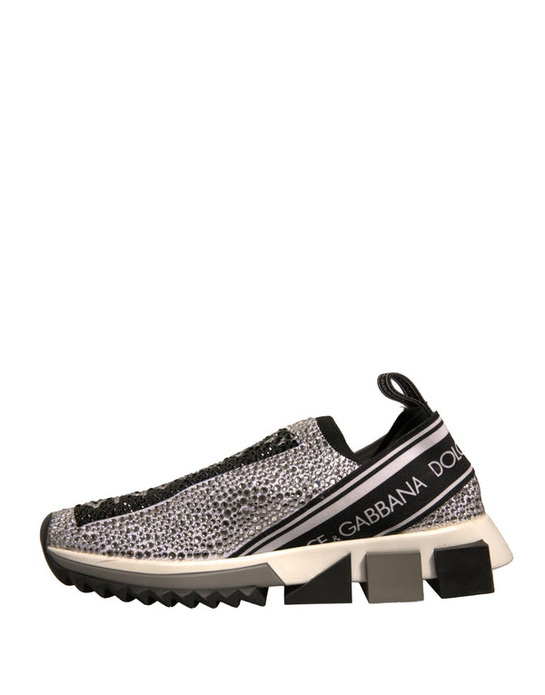 Silber Strass Sorrento Turnschuhe Schuhe