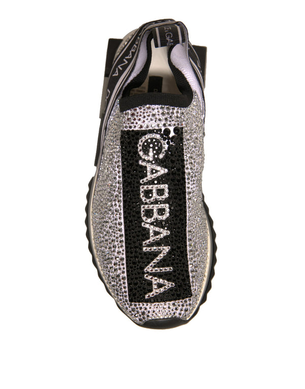 Silber Strass Sorrento Turnschuhe Schuhe
