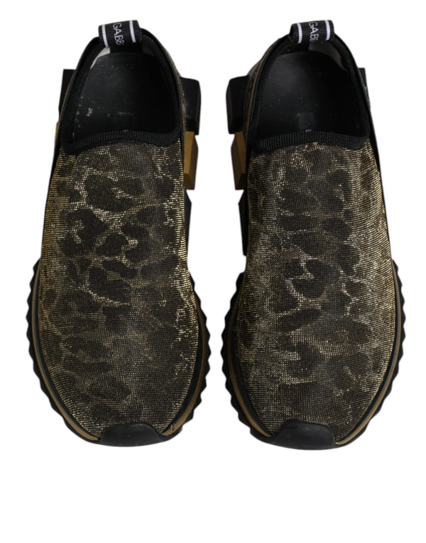 Gold Glitter Leopard Sorrento Sneakers Schuhe