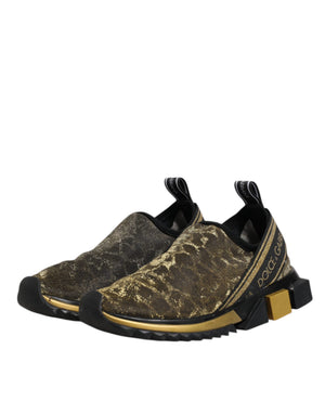 Gold Glitter Leopard Sorrento Sneakers Schuhe