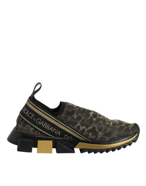 Gold Glitter Leopard Sorrento Sneakers Schuhe