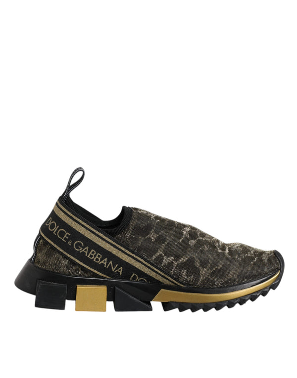 Gold Glitter Leopard Sorrento Sneakers Schuhe