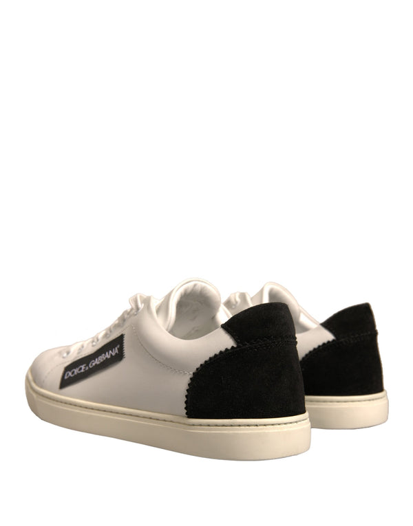 Weiß Wildleder Leder Low Top Turnschuhe Schuhe