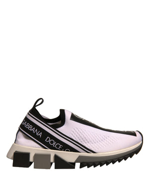 Weiß Schwarz Slip On Sorrento Sneakers Schuhe