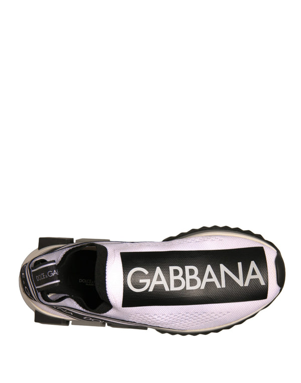 Weiß Schwarz Slip On Sorrento Sneakers Schuhe