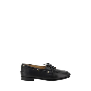Schwarze Kalbsleder-Bos-Taurus-Slipper