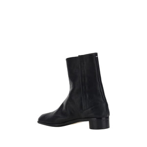 Stiefel aus Kamelhaar in Schwarz
