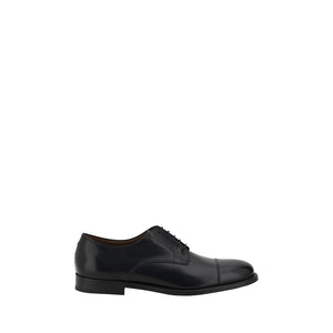 Schwarze Kalbsleder Bos Taurus Oxford- und Derbyschuhe