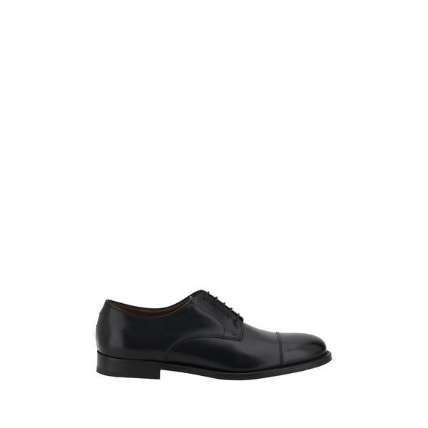Schwarze Kalbsleder Bos Taurus Oxford- und Derbyschuhe