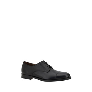Schwarze Kalbsleder Bos Taurus Oxford- und Derbyschuhe