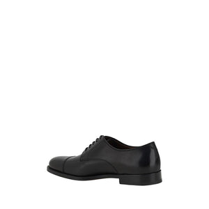 Schwarze Kalbsleder Bos Taurus Oxford- und Derbyschuhe