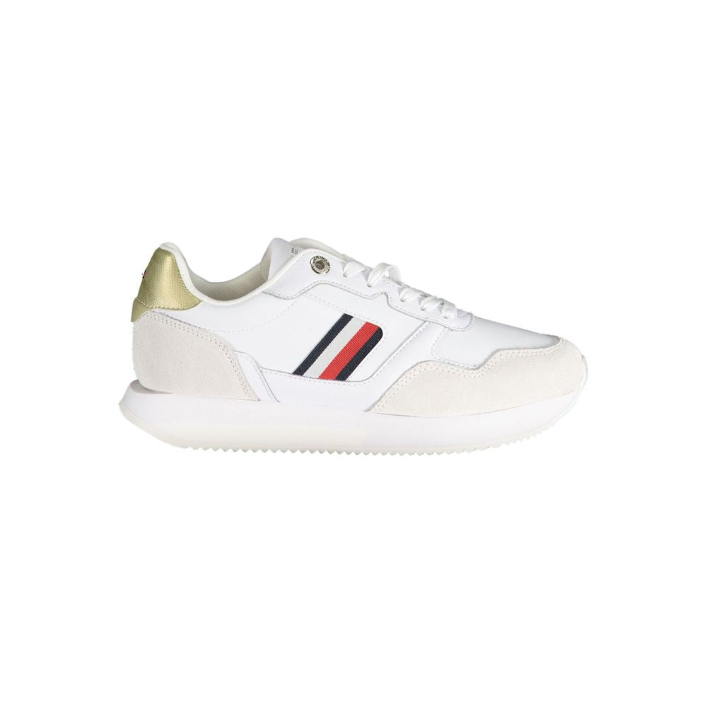 Weißes Leder Damen Sneaker